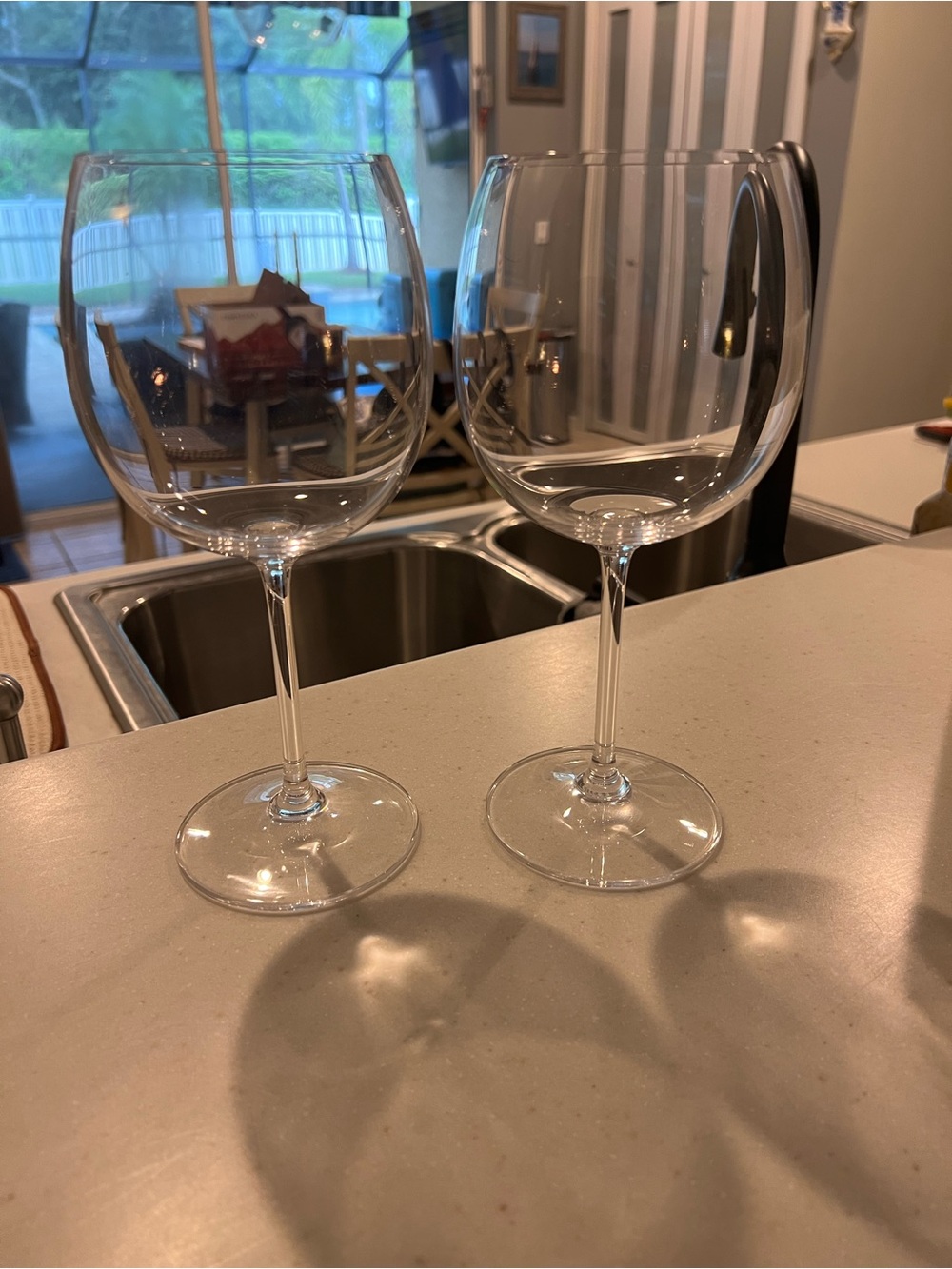 Clear Crystal Marquis by Waterford Wine Glasses - Set of 2–NWoT!